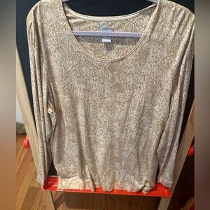 Chicos anima skin print with gold shine